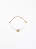 rose quartz silk cord bracelet