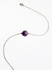 amethyst silk cord bracelet