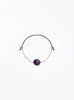 amethyst silk cord bracelet