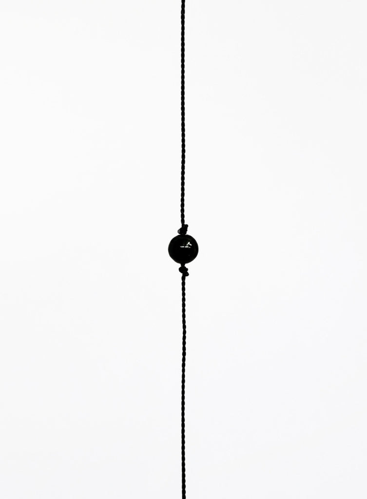 onyx silk cord bracelet